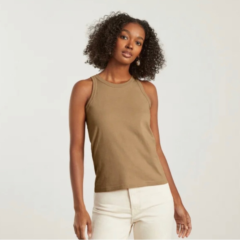 Everlane The Organic Cotton Cutaway Tank Size M